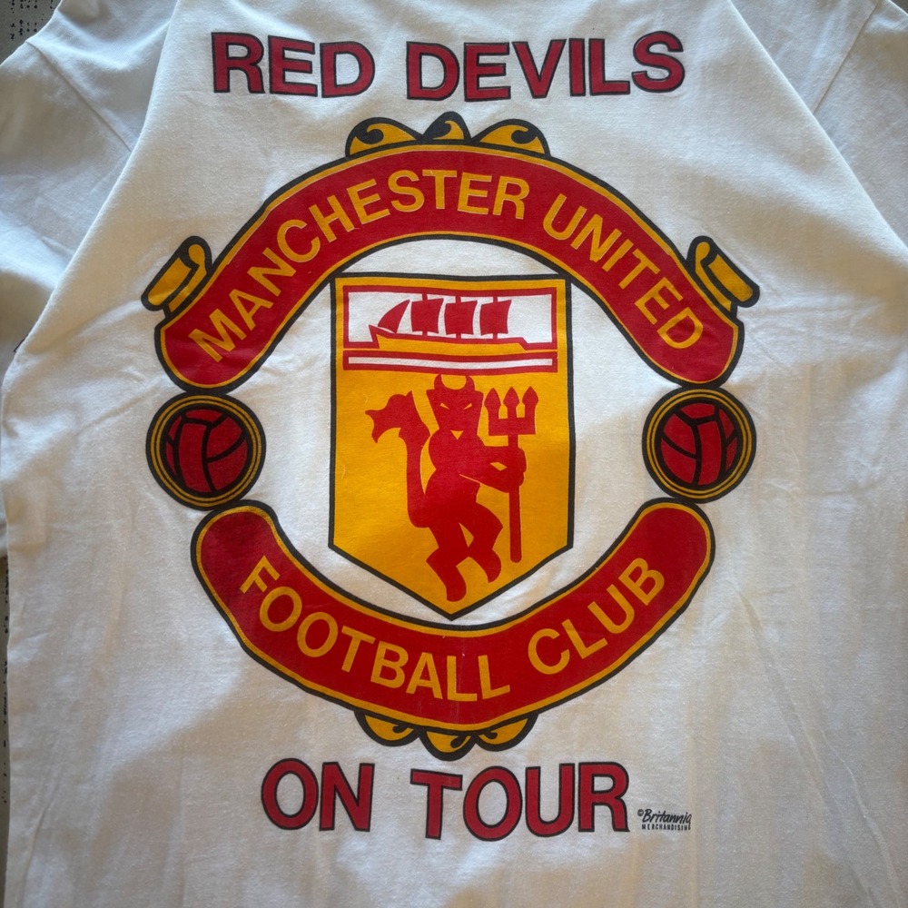 Vintage‎ Britannia Manchester United Red Devils T-shirt